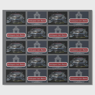 Papel De Regalo Granero de Autos Antiguos