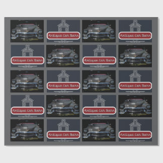 Papel De Regalo Granero de Autos Antiguos