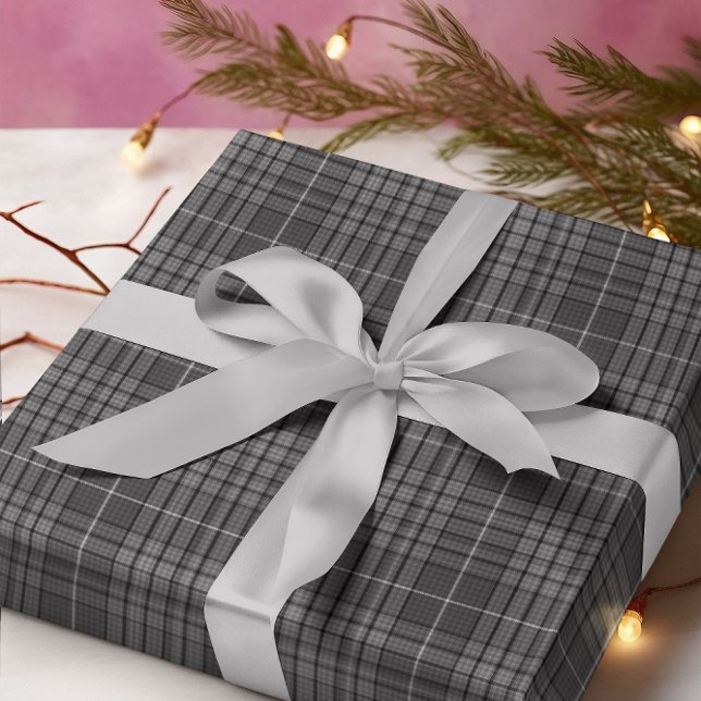 Papel De Regalo Granite Gray Tartan Plaid (Subido por el creador)