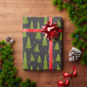Papel De Regalo Granja de árbol navideño