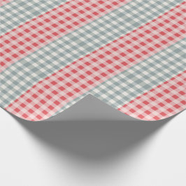 Papel De Regalo Granja de campo de Red & Green Plaid Gingham Simpl