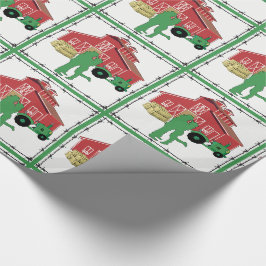 Papel De Regalo Granja De Campo Pareja Romántica Con Granero/Tract