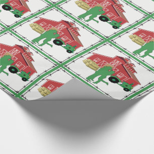 Papel De Regalo Granja De Campo Pareja Romántica Con Granero/Tract