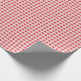 Papel De Regalo Granja de campo Red Plaid Gingham Simple