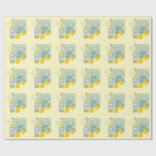 Papel De Regalo Granja de Limones Retro