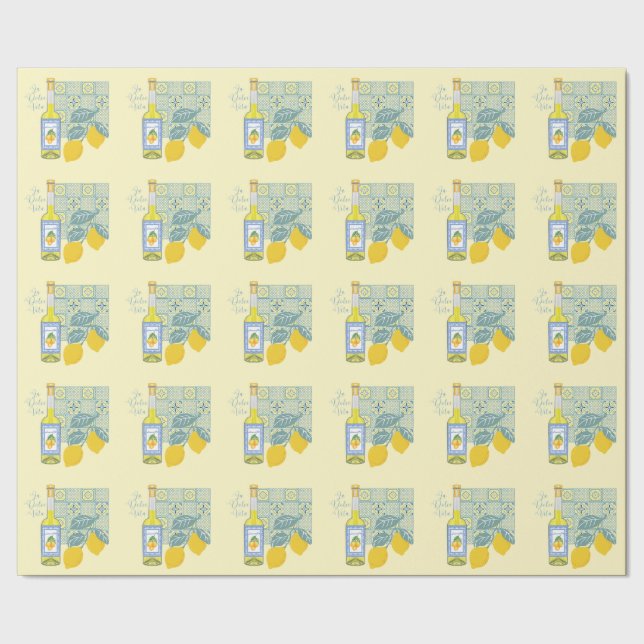 Papel De Regalo Granja de Limones Retro (Costura)