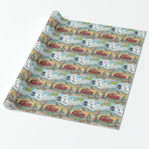 Papel De Regalo Granja Divertida de Cocodrilos