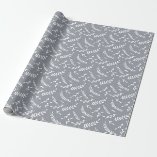 Papel De Regalo Granjero blanco y gris deja Navidades