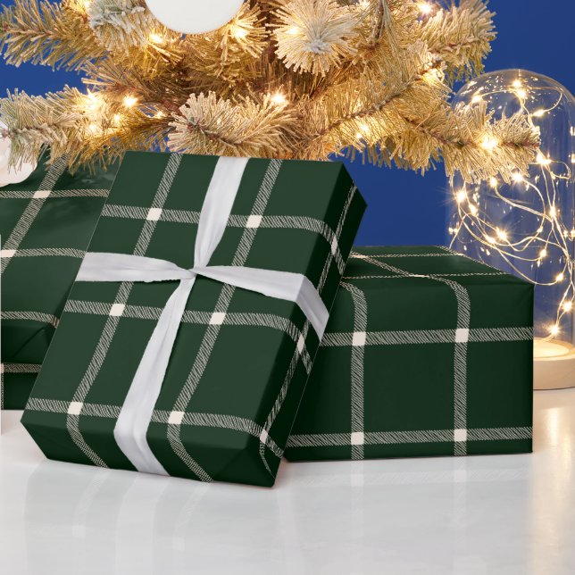 Papel De Regalo Granjero de campo de pino oscuro (Vacaciones)