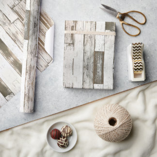 Papel De Regalo grano de madera blanco gris de grano de grano de g