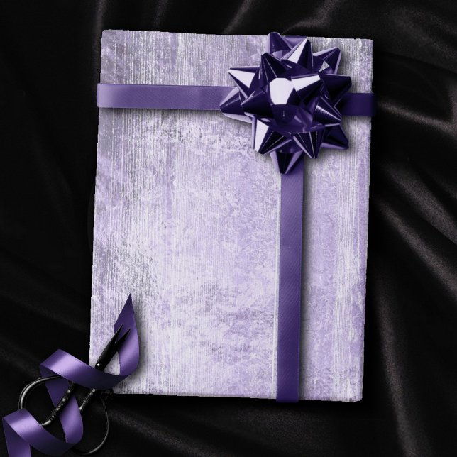 Papel De Regalo Grano de madera rústico | Placa púrpura de lavanda (Subido por el creador)