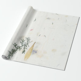 Papel De Regalo Grasa floral natural Cali Rosemary Mulberry Petale