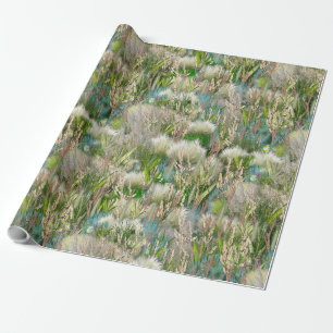 Papel De Regalo Grasas nativas ecológicas salvajes en primavera
