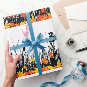 Papel De Regalo Grass de otoño