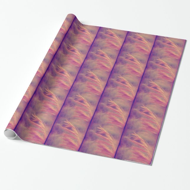Papel De Regalo Grass Seed Purple Haze Digital Art (Desenrollado)