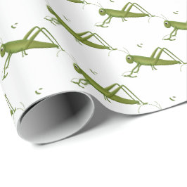 Papel De Regalo Grasshopper On White