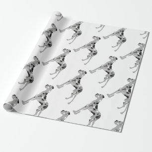Papel De Regalo Grautiger Doggensilhouette
