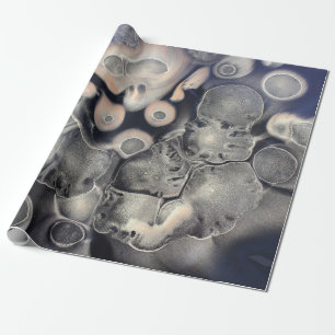 Papel De Regalo Gray and pink abstract artwork