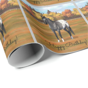 Papel De Regalo Gray Grulla Appaloosa Quarter Stallion