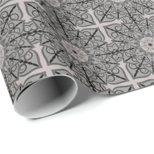Papel De Regalo Gray Mandala