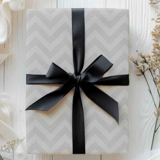 Papel De Regalo Gray Zigzag Chevron Stripes (Subido por el creador)