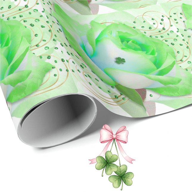 Papel De Regalo Green Celtic Rose Wrapping Paper (Subido por el creador)