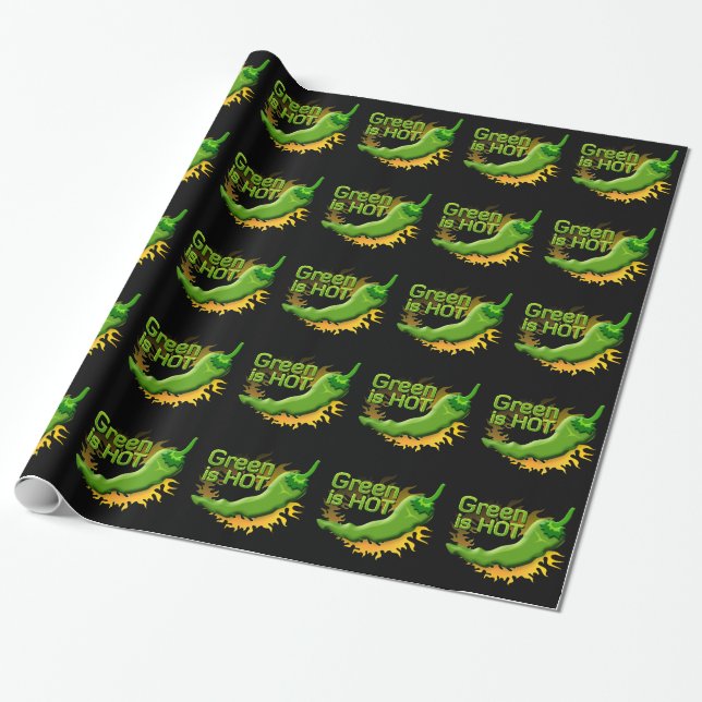 Papel De Regalo Green es HOT (Desenrollado)