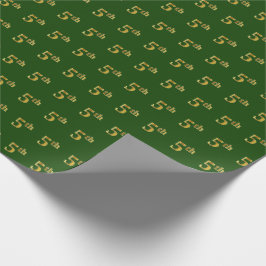 Papel De Regalo Green, Faux Gold 5th (5º evento)