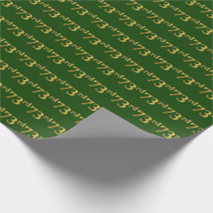 Papel De Regalo Green, Faux Gold 73rd (Setenta y Tercer) Event