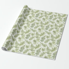 Papel De Regalo Green Fern Plants