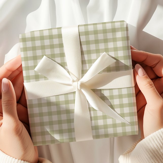 Papel De Regalo Green Gingham (Subido por el creador)