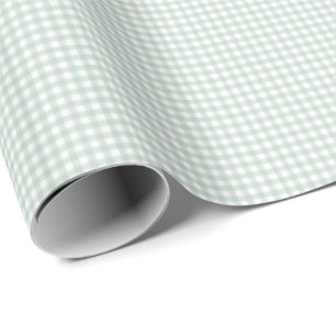 Papel De Regalo Green gingham simple lindo cheques pequeños