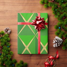 Papel De Regalo Green Joyoux Noel Wrapping Paper