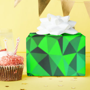 Papel De Regalo Green Modern Futurista Resumen St Patricks Fiesta