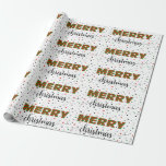 Papel De Regalo Green Red Strike Merry Christmas Stars<br><div class="desc">Feliz Navidad! Espero que sus vacaciones estén llenas de amor, familia y felicidad. Diversas letras de navidad de rayas rojas y verdes bordeadas por estrellas y puntos coloridos hacen de un papel de envoltura divertido y divertido. Usé una máscara de recorte para crear el MERRY con un aspecto creativo y...</div>