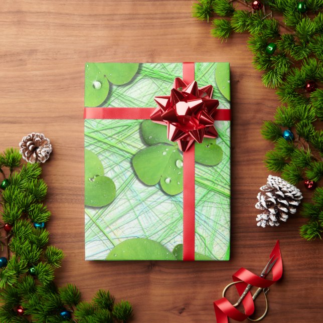 Papel De Regalo Green Shamrock St Patrick's iPhone 5 Funda-Mate (Regalo de vacaciones)