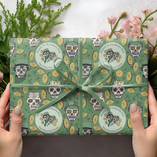 Papel De Regalo Green St Patrick's Day Personalizado irlandés del 
