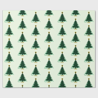 Papel De Regalo Green Tree