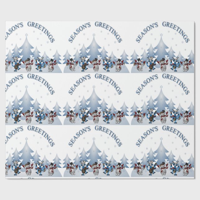 PAPEL DE REGALO GREETINAS DE TEMPORADA (Superficie plana)