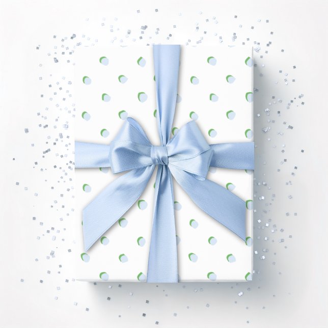 Papel De Regalo Greta Fun Dot en Pizarra y Verde (Subido por el creador)