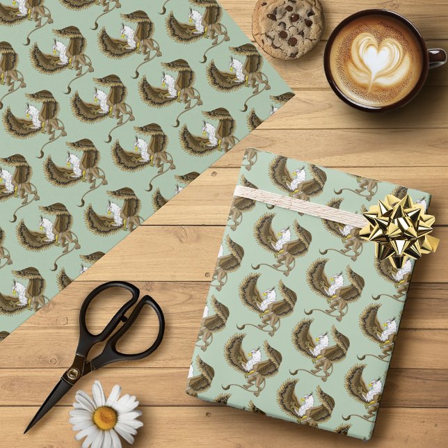 Papel De Regalo Griffin Fantasy Griffin Mythology (Subido por el creador)