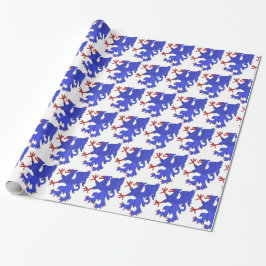 Papel De Regalo Griffin Rampant Azure