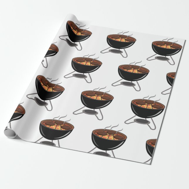Papel De Regalo Grill BBQ (Desenrollado)