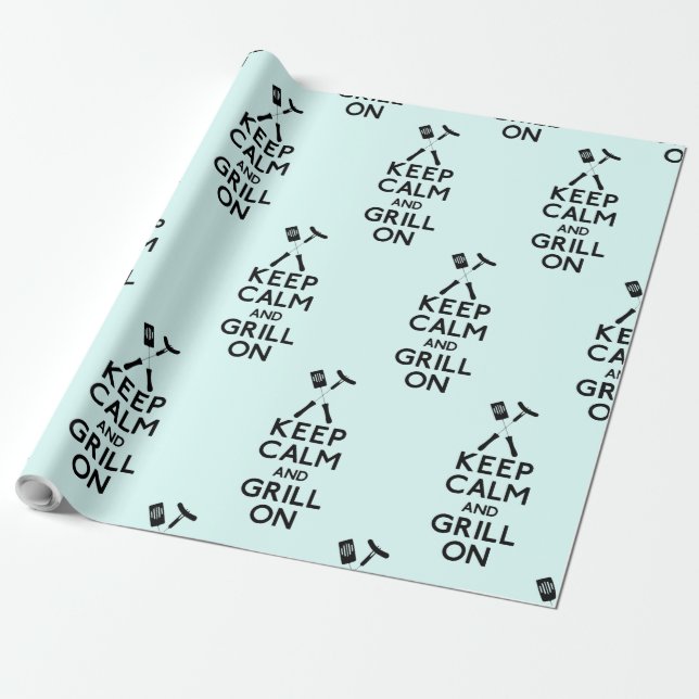 Papel De Regalo Grill On (Desenrollado)