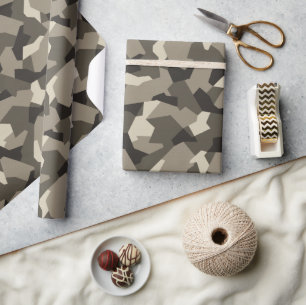 Papel De Regalo Gris avanzado de camo sueco