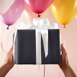 Papel de regalo gris azulado oscuro atemporal