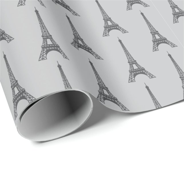 Papel de regalo Gris París Francia (Esquina del rollo)