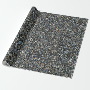 Papel De Regalo Gris Pea Gravel Rocas Pebles