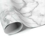 Papel De Regalo Gris plateado Lámina de mármol de Carrara Glam min<br><div class="desc">Minimalismo y elegancia según las tendencias de la decoración interior. Para muchas ocasiones</div>