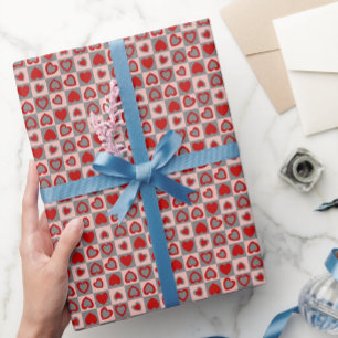 Papel De Regalo Gris Rojo, el corazón controlado por la diversión